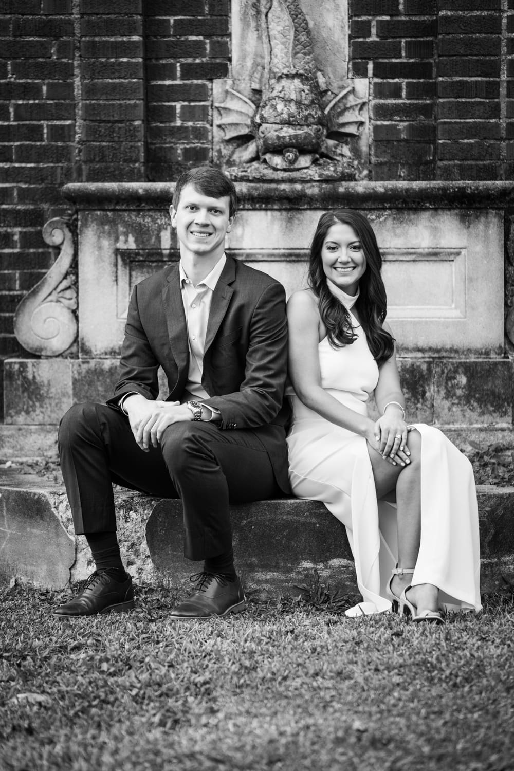 Audubon Park engagement portrait