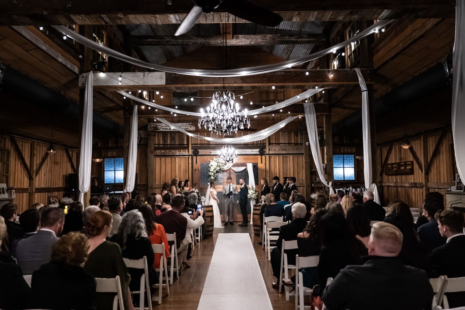 Wedding ceremony at the Barn of Pearl River