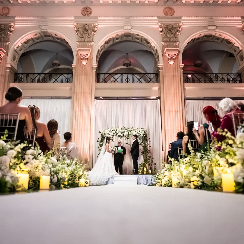 Wedding ceremony at The Capital on Baronne in New Orleans