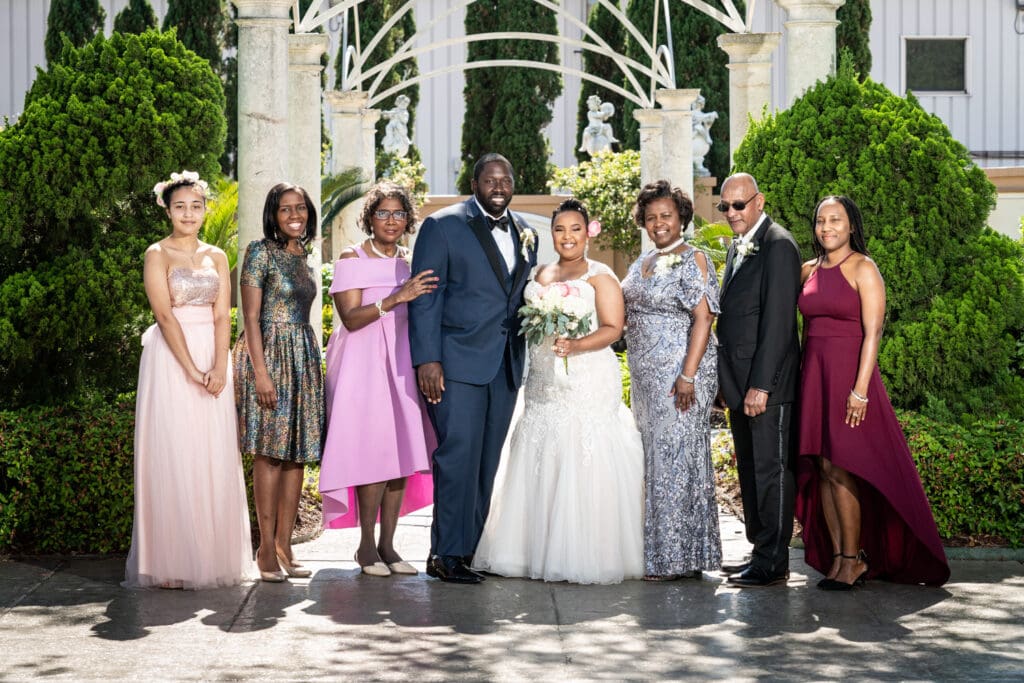 Family portrait at Champagne Palace