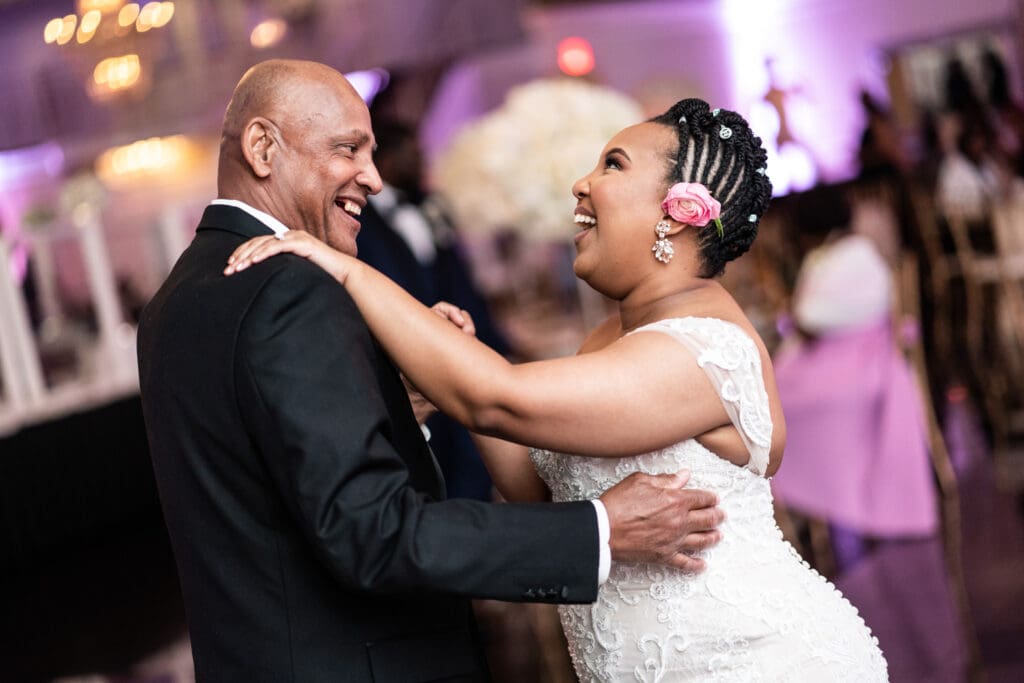 Bride and father dance