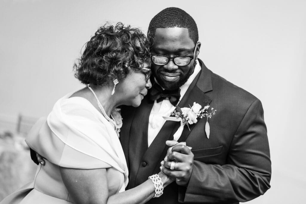 Groom and mother dance