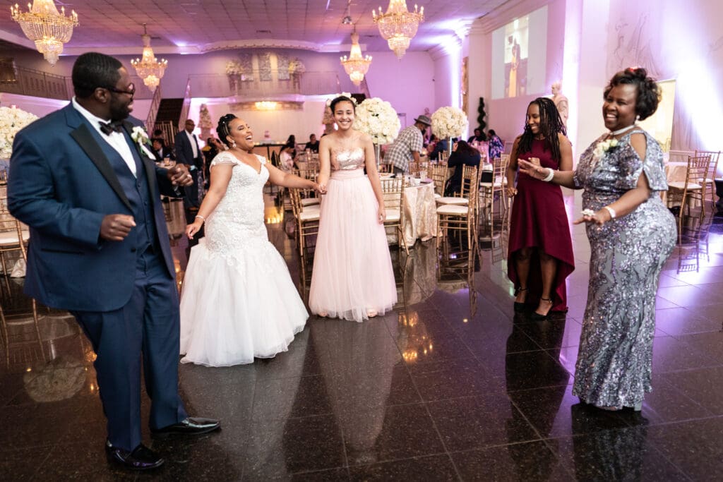 Champagne Palace wedding reception
