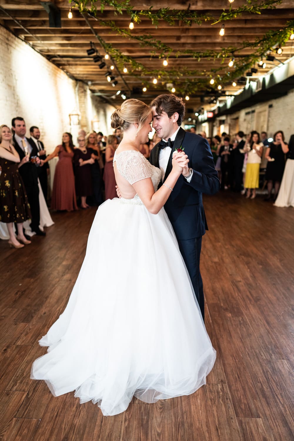 Bride and groom first dance at The Chicory in New Orleans