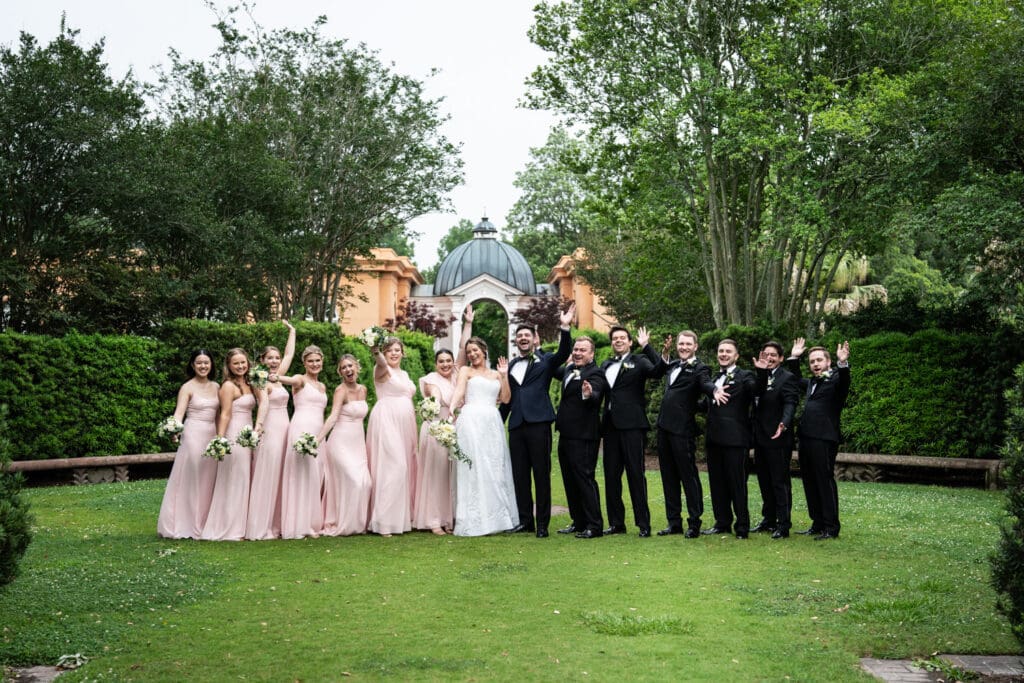 Bridal party group shot