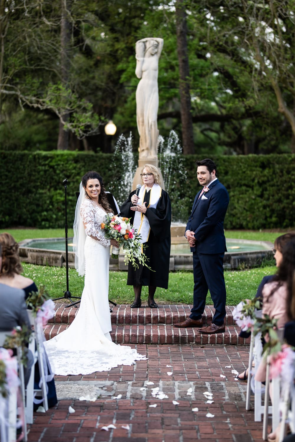 Wedding ceremony in New Orleans City Park