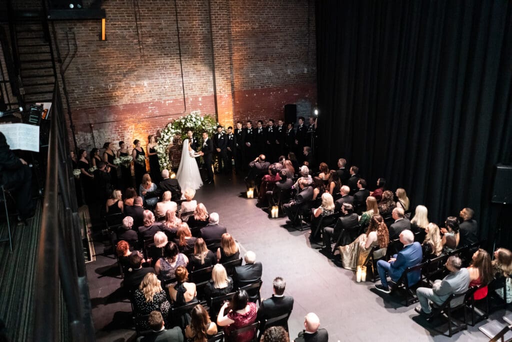 Civic Theatre wedding ceremony backstage