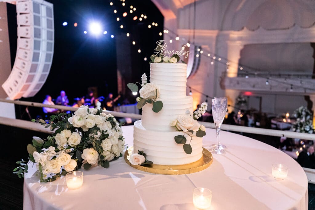 Civic Theatre wedding cake table