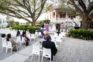 Intimate wedding at Compass Point Events