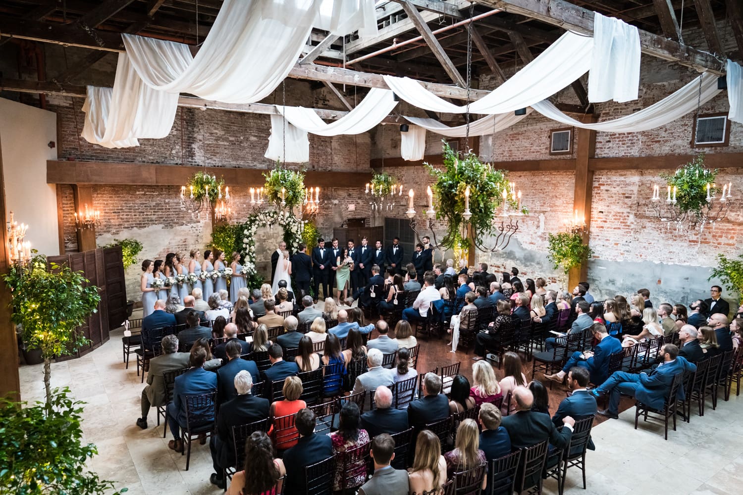 Ceremony setup at Gallery Venue at Tomas Bistro