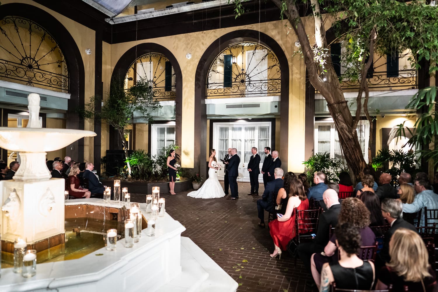 Wedding ceremony at Hotel Mazarin