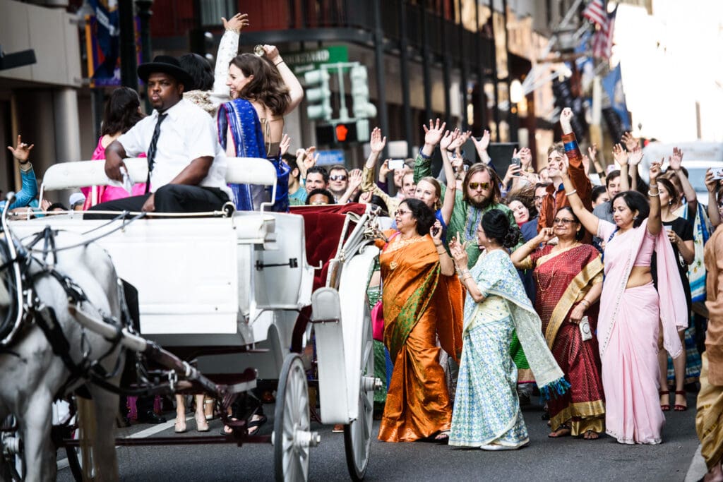 Indian wedding baraat in New Orleans