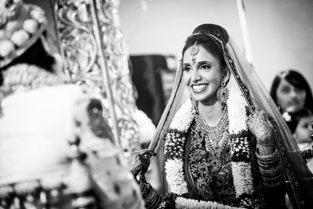 Bride at Indian wedding