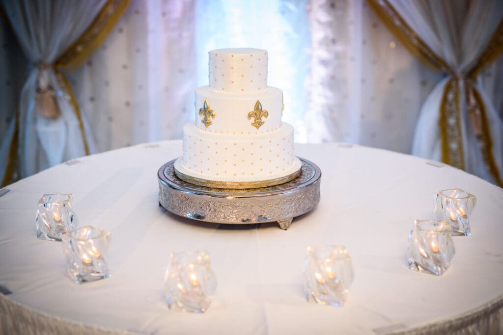 Wedding cake table at JW Marriott