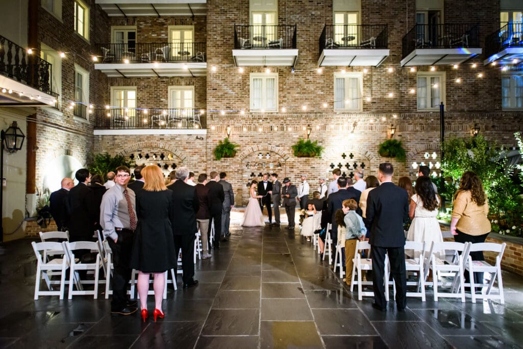 Maison Dupuy Hotel wedding ceremony