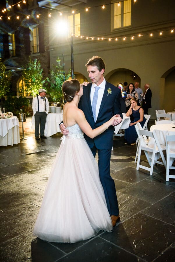 Bride and father dance