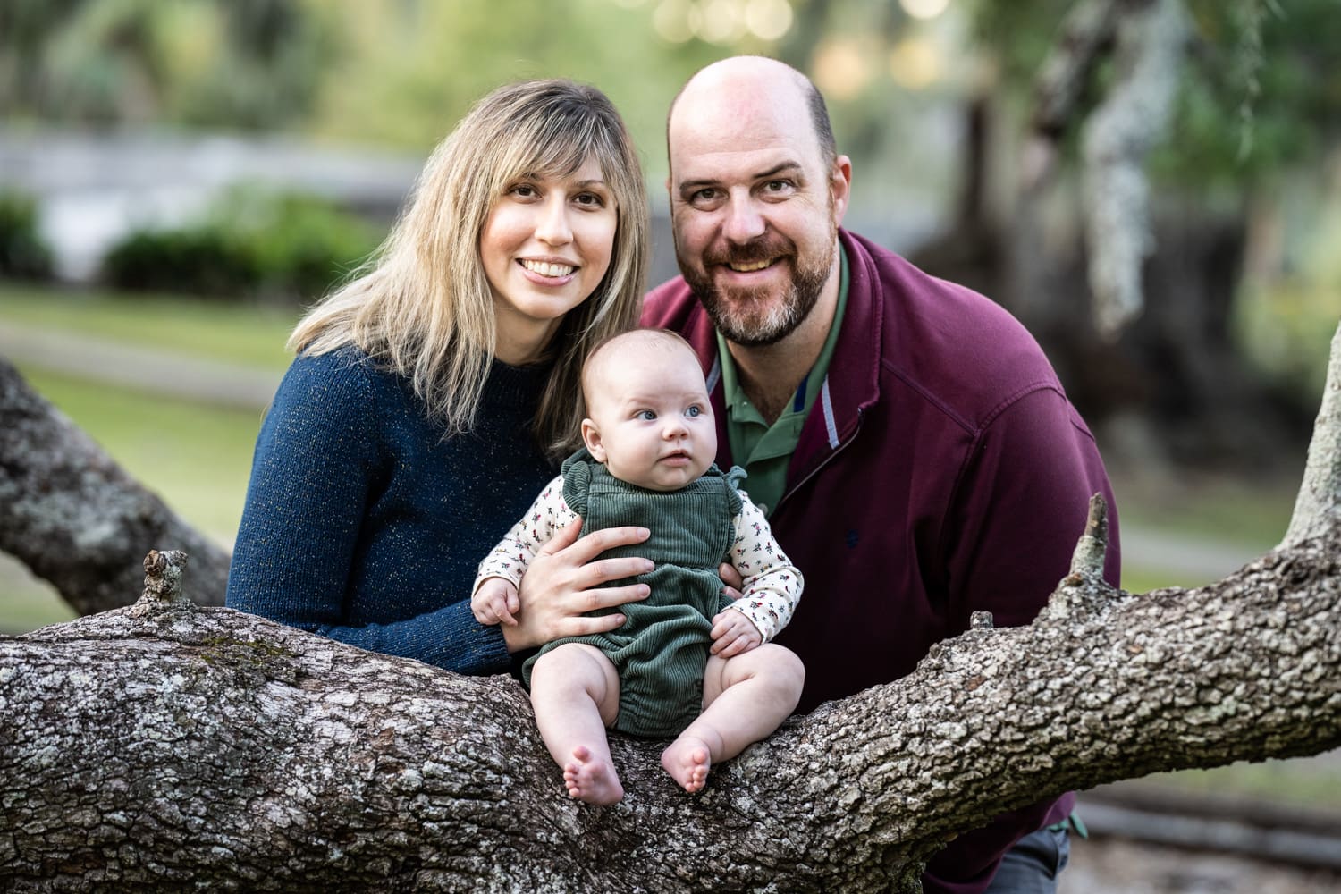 Family portrait in New Orleans City Park