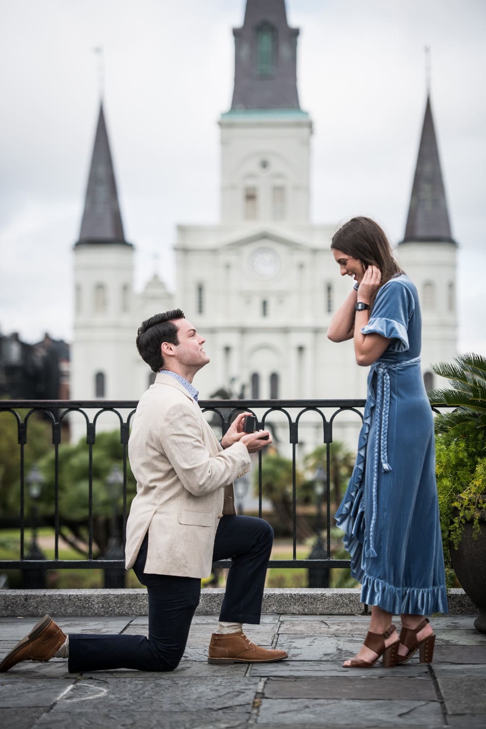 Marriage proposal in the French Quarter