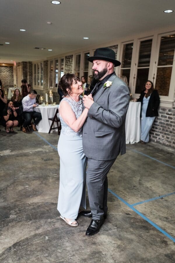 Groom and mother dance