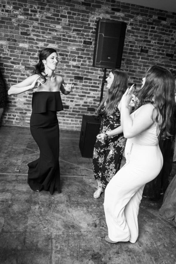 Guests dancing at New Orleans Athletic Club wedding