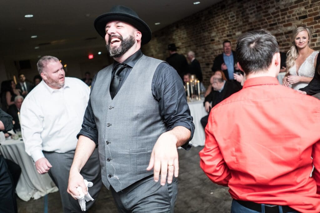 Groom at New Orleans Athletic Club wedding