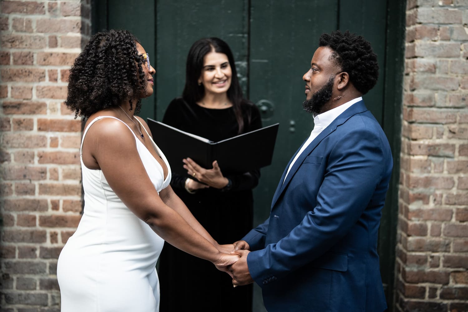 Couple eloping in French Quarter