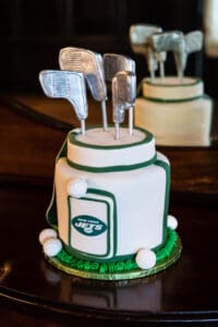 New York Jets golf club bag cake