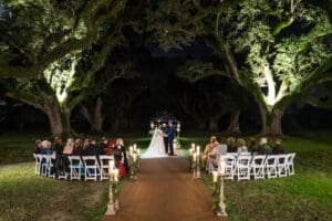 Oak Alley Plantation wedding ceremony