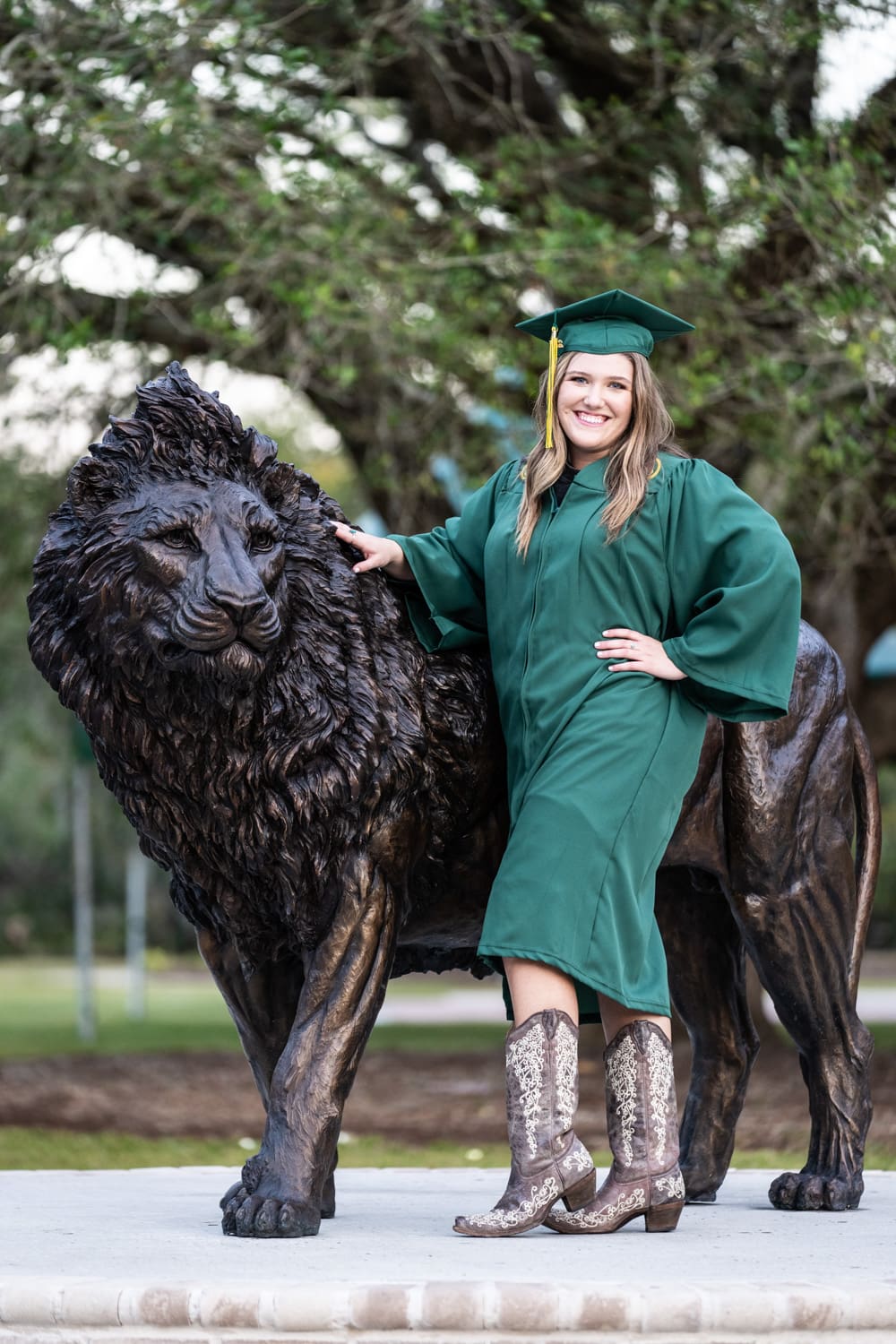 Graduation portrait at Southeastern Louisiana University