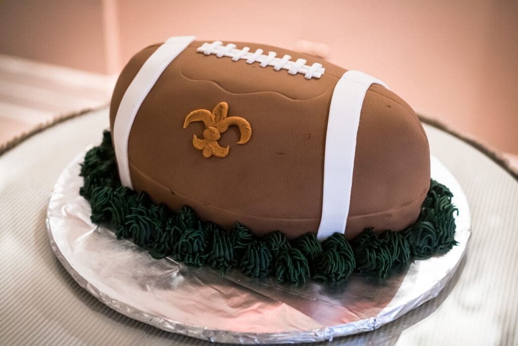 Football groom's cake
