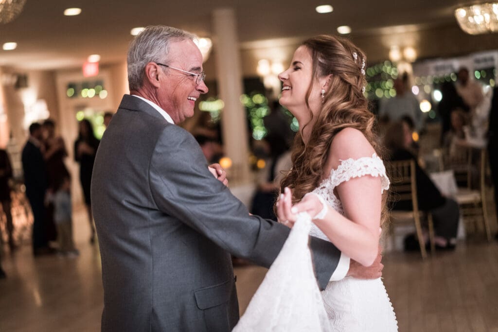 Bride and father dance