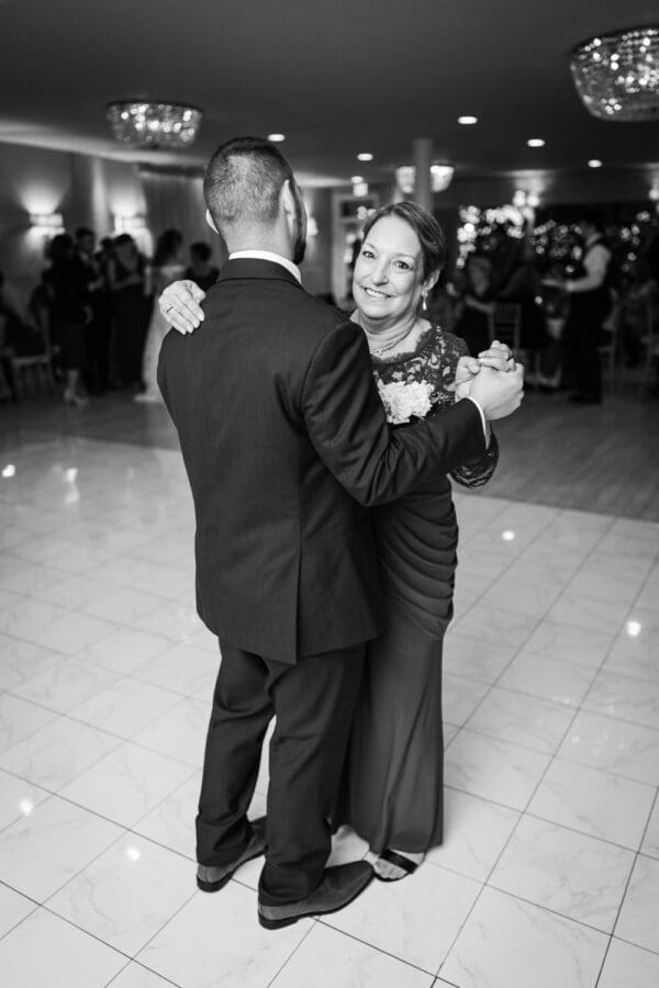 Groom and mother dance