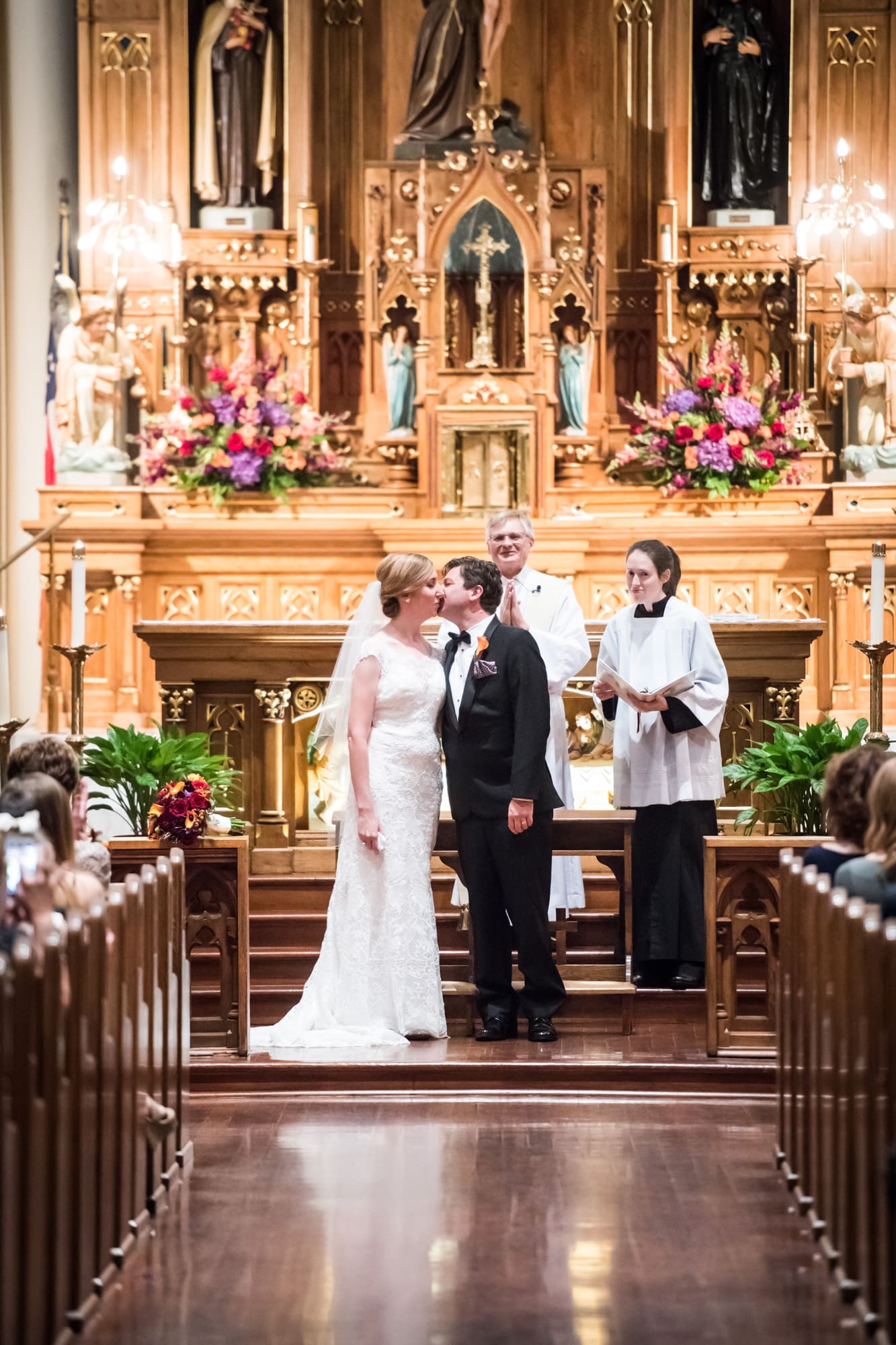 Wedding ceremony at St. Francis of Assisi in New Orleans