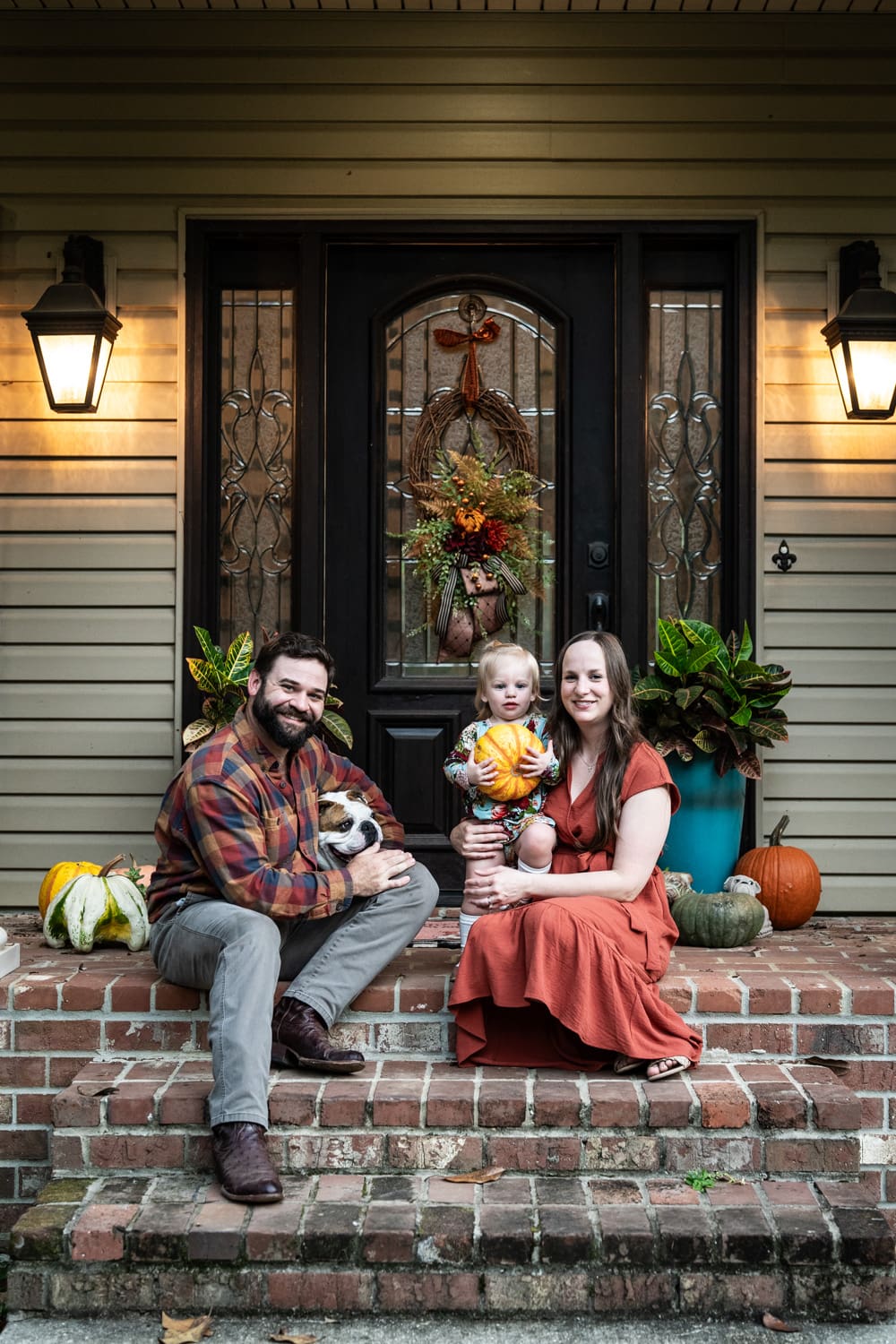 Family portrait on the northshore in St. Tammany Parish