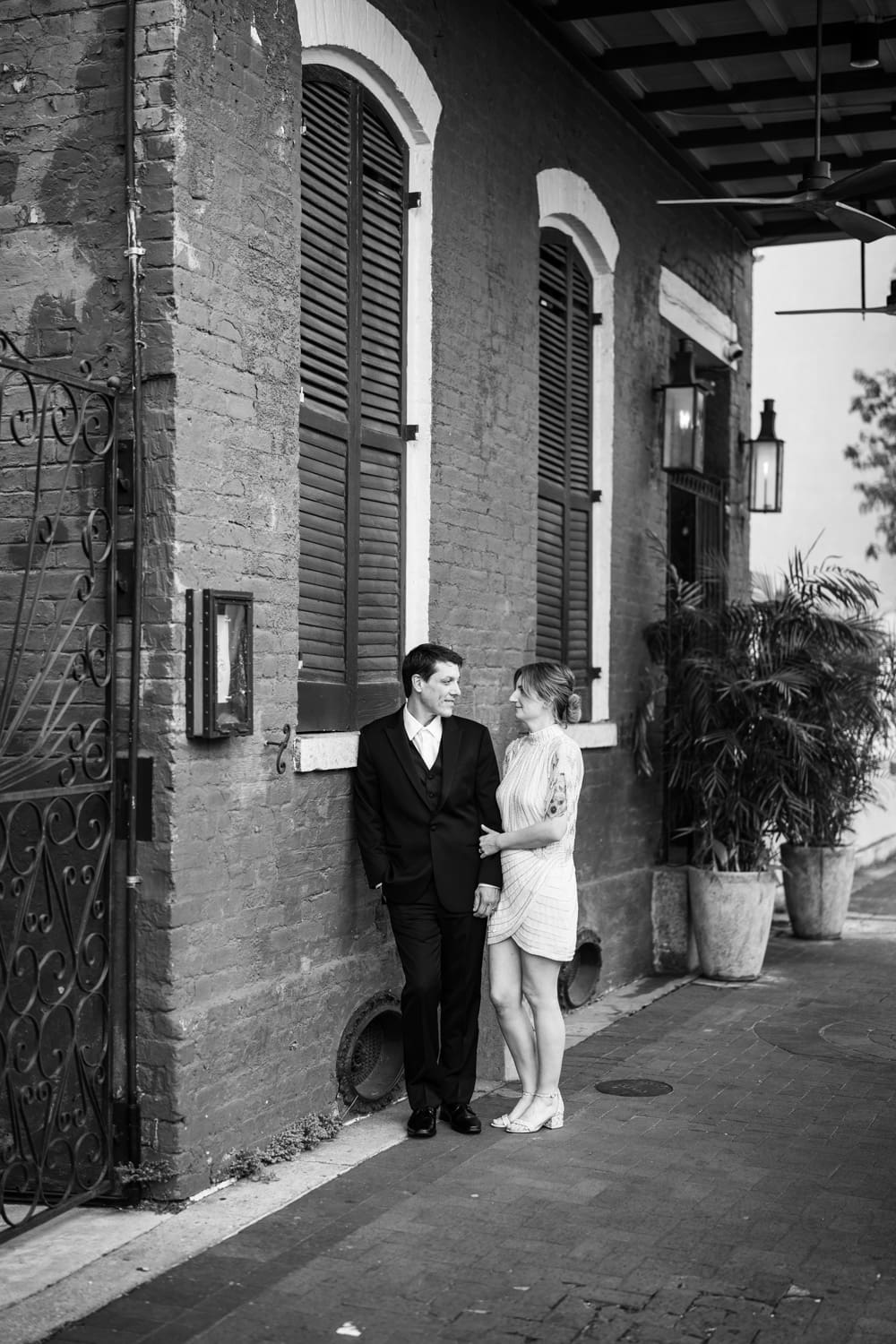 Bride and groom at Swoop-Duggins House