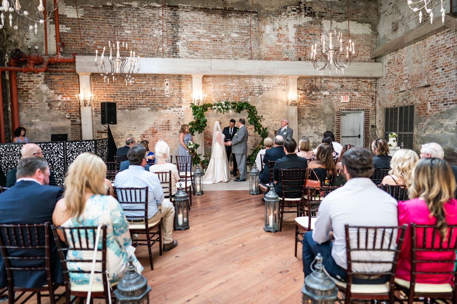 Wedding ceremony at Tomas Bistro