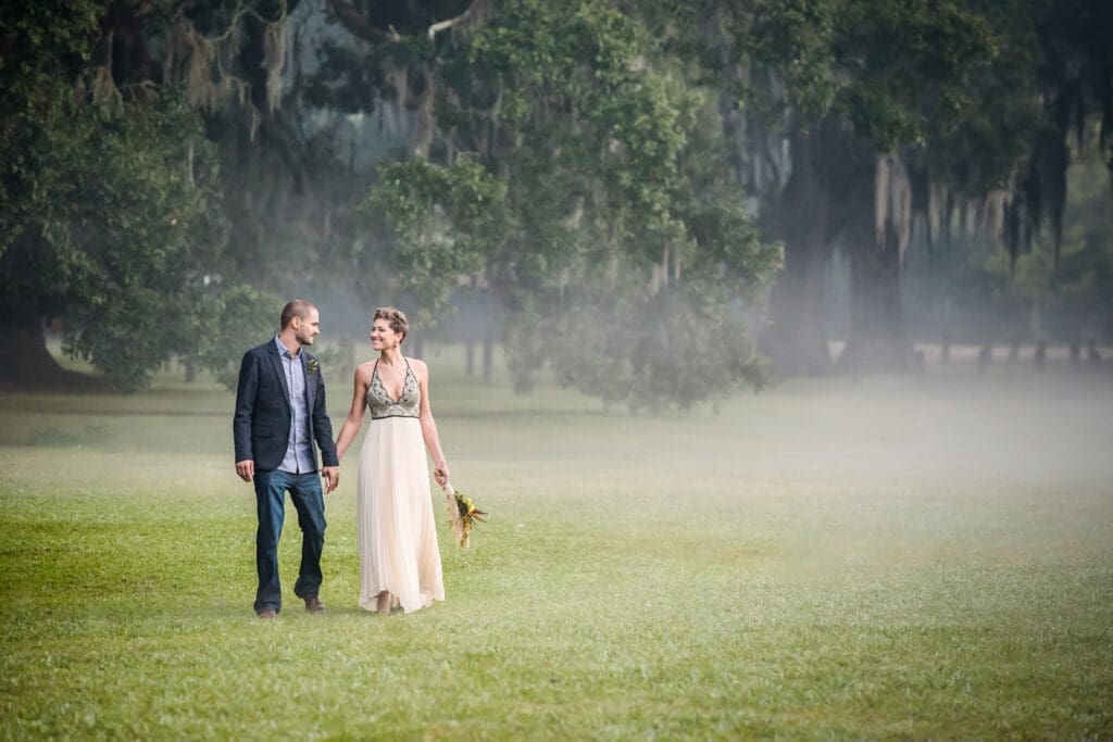 Elopement portrait in Audubon Park