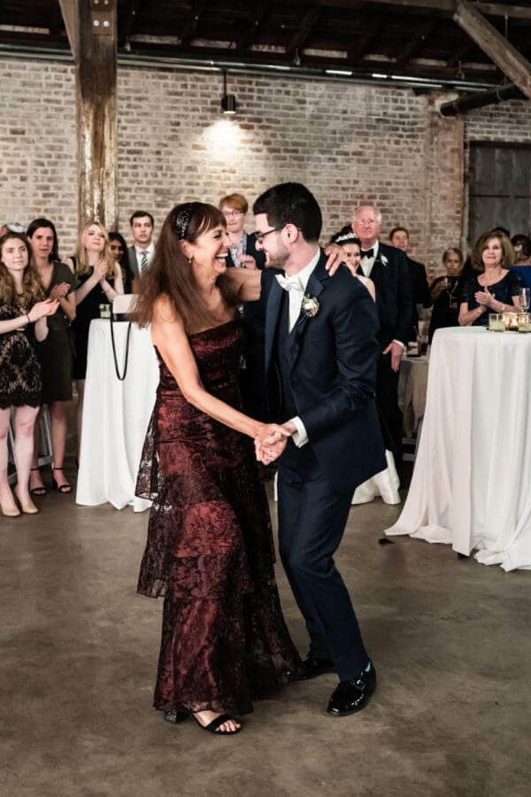 Groom and mother dance