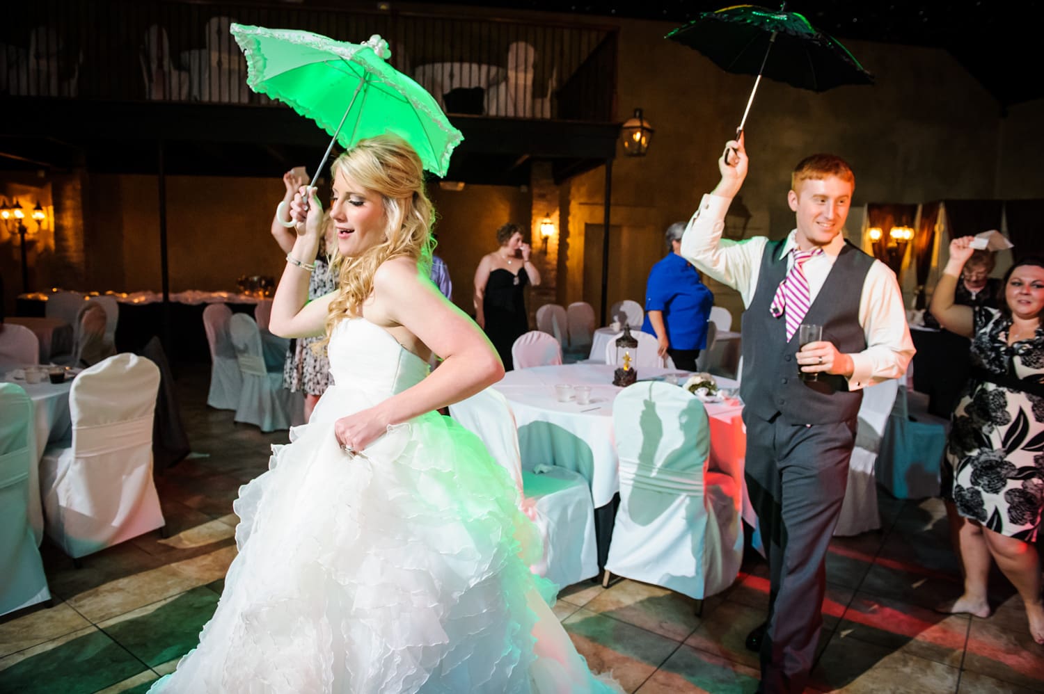 Bride and groom at Fleur de Lis Event Center