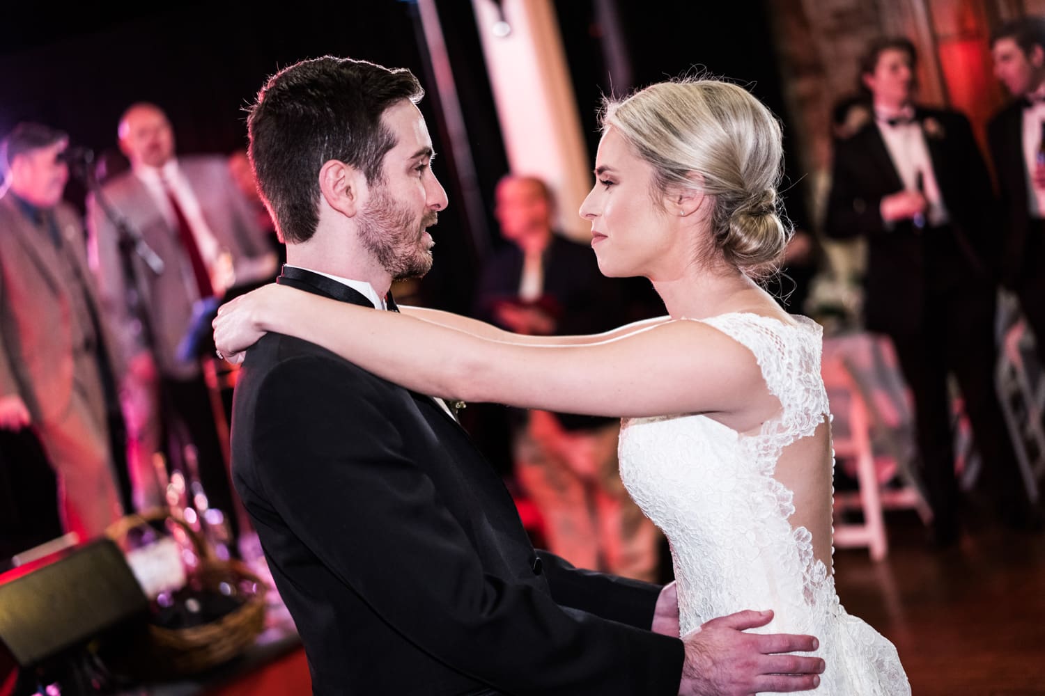 Couple's first dance at Rosy's Jazz Hall wedding