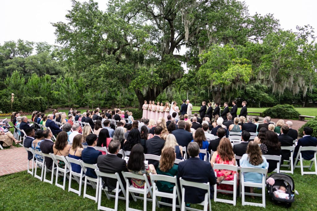 Camellia Gardens wedding ceremony in New Orleans City Park