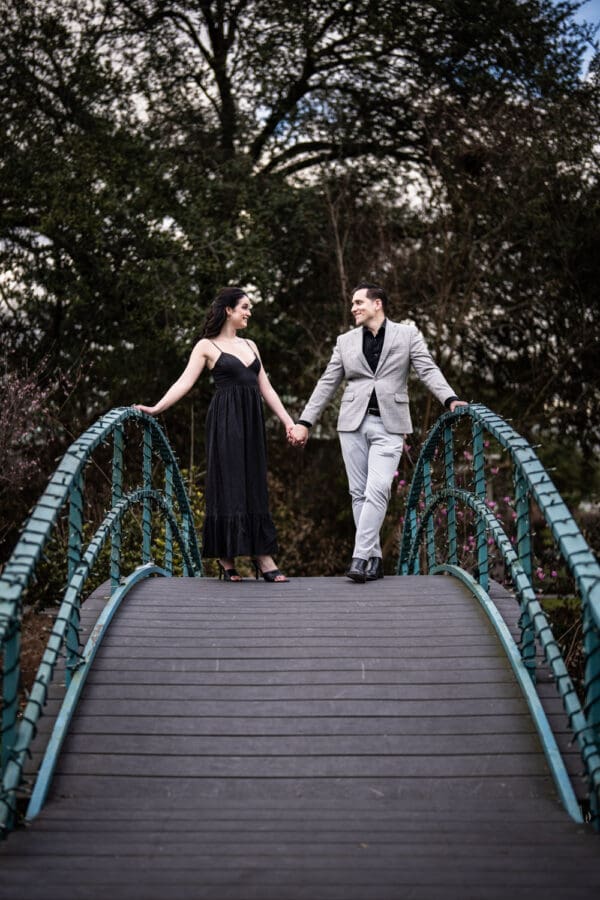 Couple on bridge at Houmas House