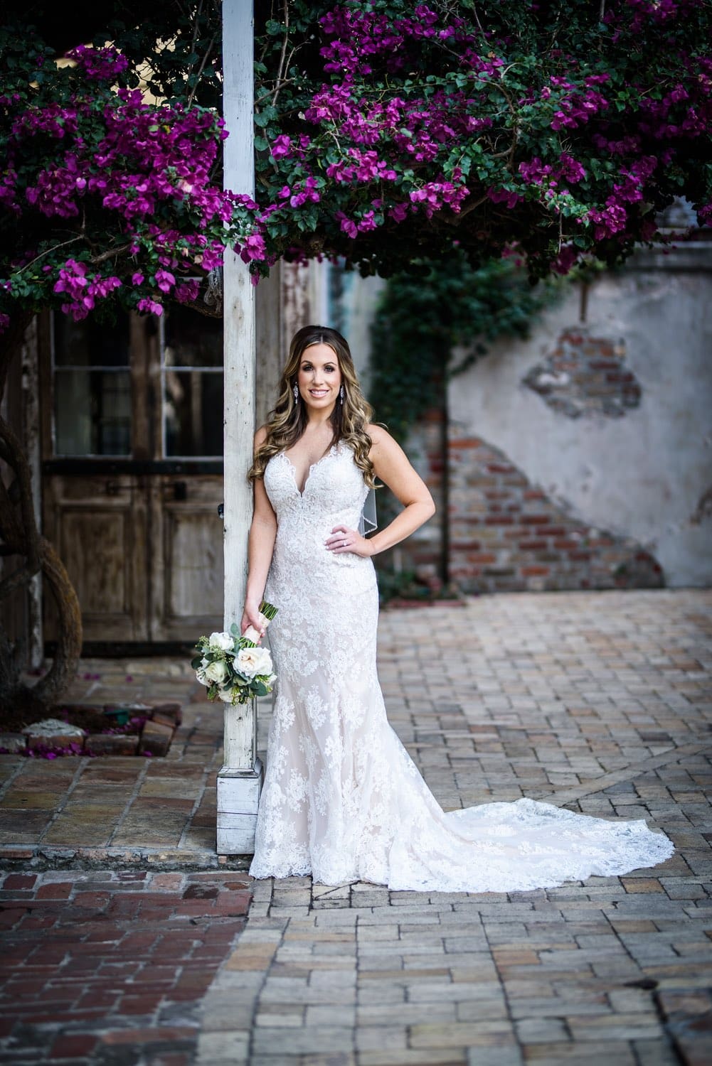 Bridal portrait at Race and Religious wedding venue in New Orleans