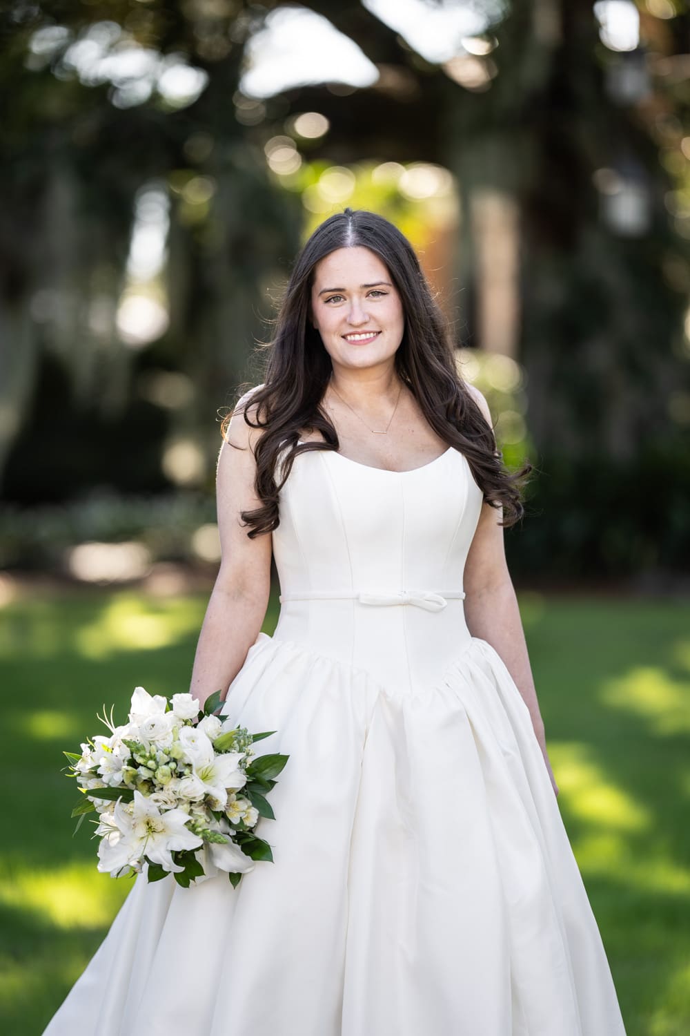 Bride with bouquet