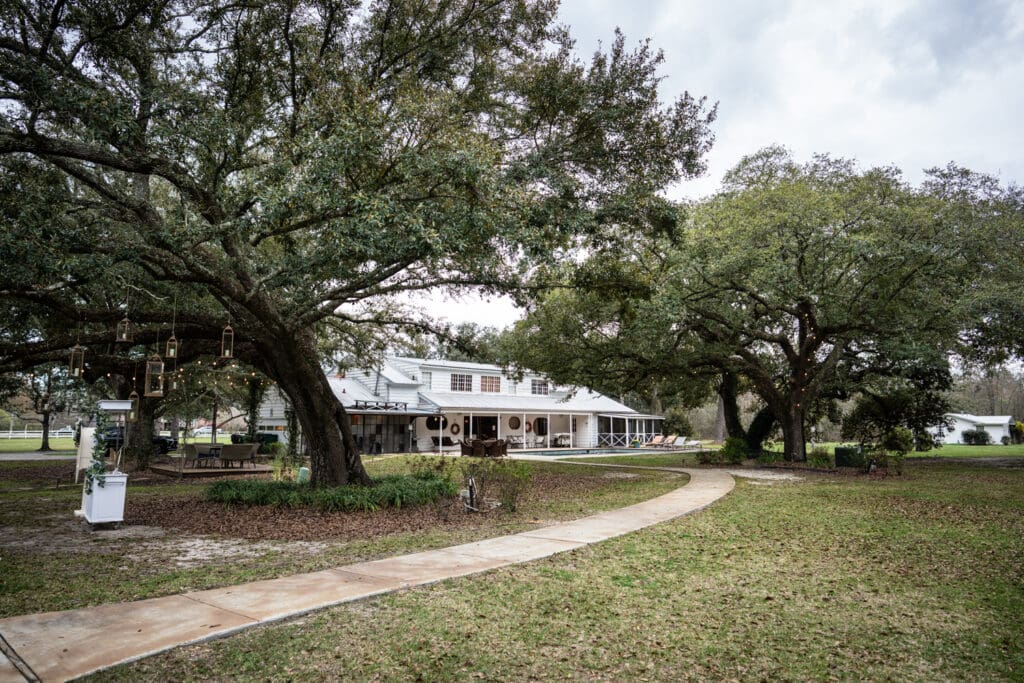 Rear of main house at Garrett Field