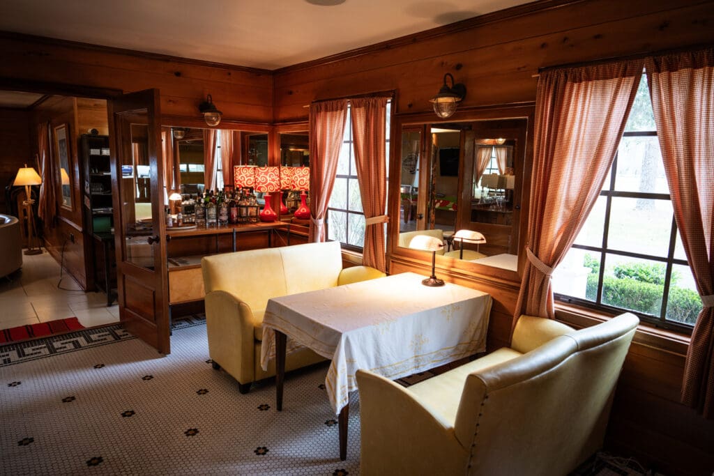 Interior of Garrett Field main house