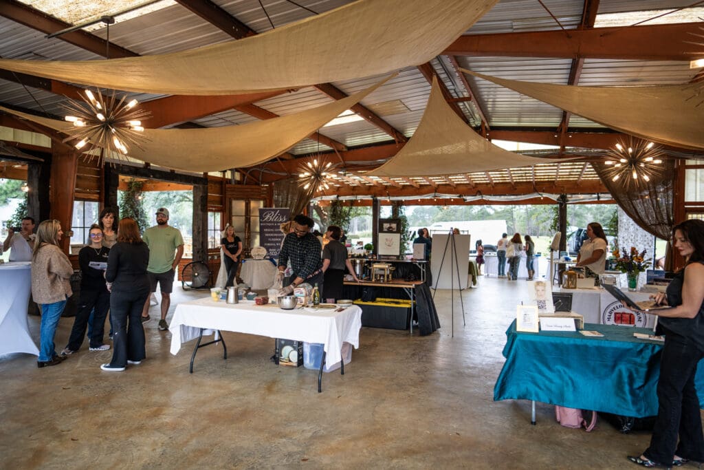 Bridal show at Garrett Field pavilion