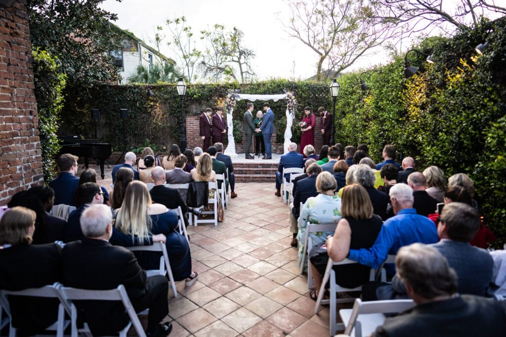 Wedding ceremony at Rosy's Jazz Hall
