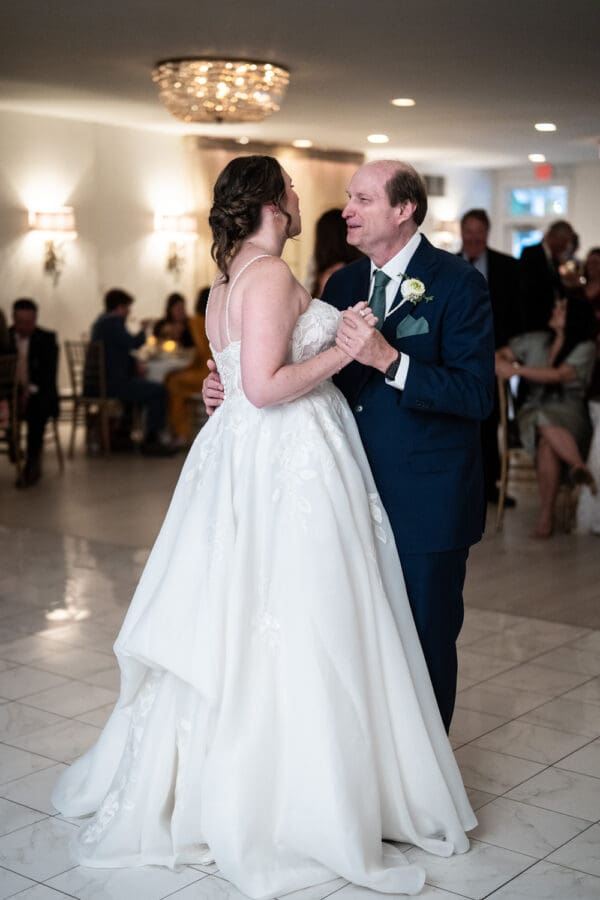 Bride and father dance