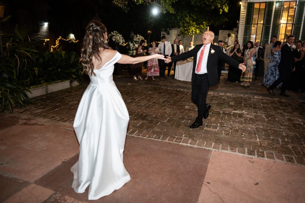 Bride and father dance